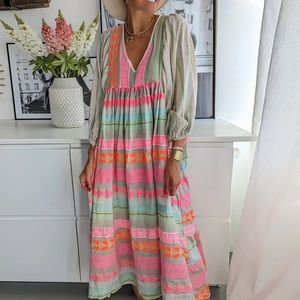 Soft multicolored dress